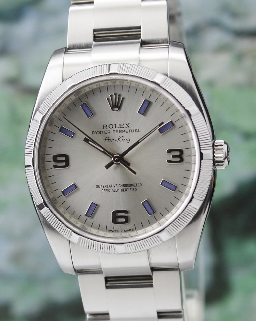 (image for) A ROLEX MEN SIZE STAINLESS STEEL OYSTER PERPETUAL "AIR-KING" / 114210
